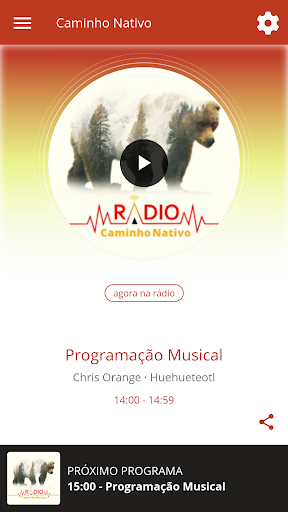 Android application Rádio Caminho Nativo screenshort