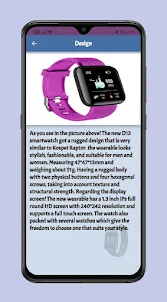 D13 Smart Watch Guide