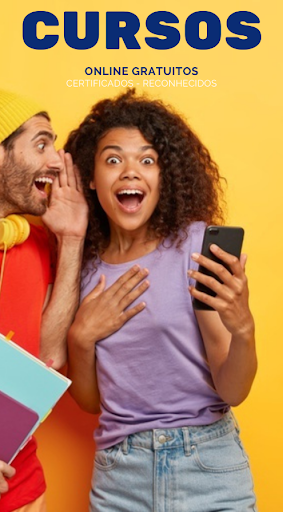Android application Cursos Online com Certificado screenshort