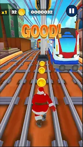 Subway Santa Claus Runner Xmas