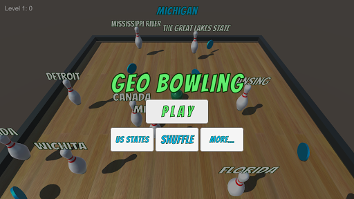 Android application Geo Bowling screenshort