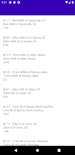 Earthquakes Screen 2
