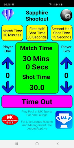 Android application Pool Shootout screenshort
