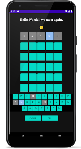 Android application Hello Wordel screenshort