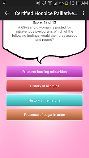 CHPN Exam Screen 2
