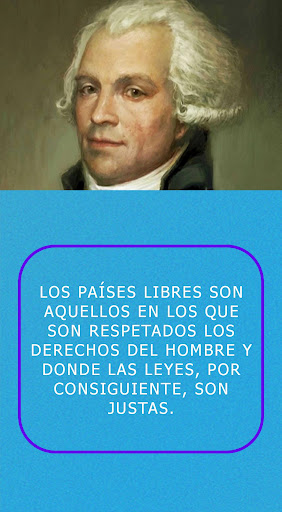 Android application Maximilien Robespierre frases screenshort