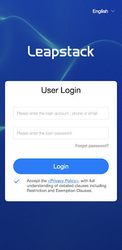 Android application Leapstack screenshort