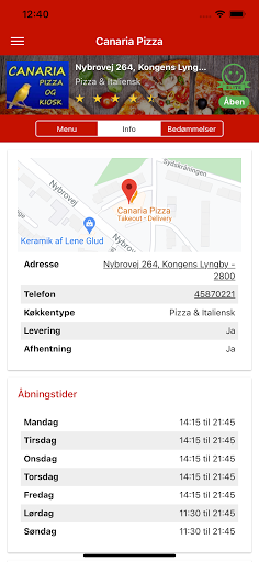 Canaria Pizza Screen 2