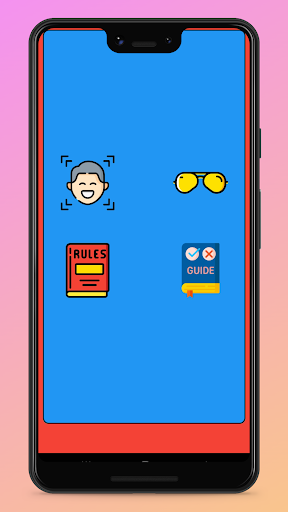 Android application choose glasses by face shapes screenshort
