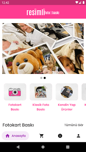 Android application Resimli Foto Baskı screenshort