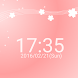 桜の花と時計 ライブ壁紙 春の桜 シンプルな壁紙 - Androidアプリ