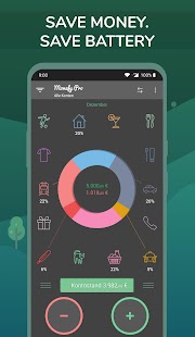 Monefy Pro - Finanzplaner app Bildschirmfoto
