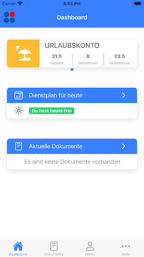 Android application MITARBEITA screenshort