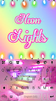 screenshot of Party Lights Keyboard Theme