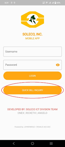 Android application SOLECO Online screenshort