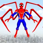 Cover Image of Télécharger Flying Superhero Rescue Games- Spider Rope Hero 1.1 APK