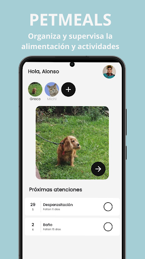 Android application Petmeals screenshort