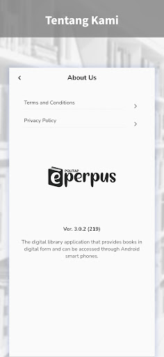 Android application E-Perpus Politap screenshort