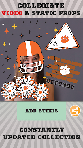 Clemson Tigers Selfie Stickers