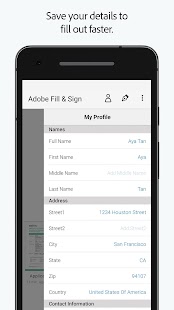 Adobe Fill & Sign Screenshot