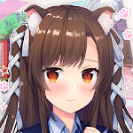 Cover Image of डाउनलोड My High School Cat Girlfriend: Anime Dating Game 2.0.8 APK