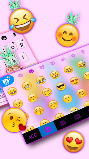Colorful Pineapples Keyboard T Screen 3