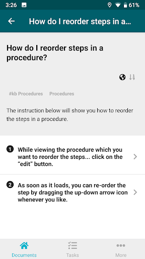 SweetProcess Screen 2
