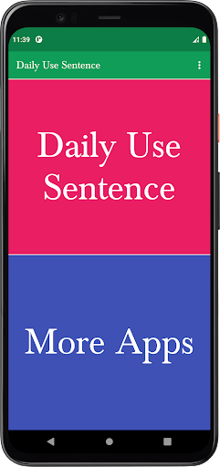 Android application Daily Use English Sentence screenshort