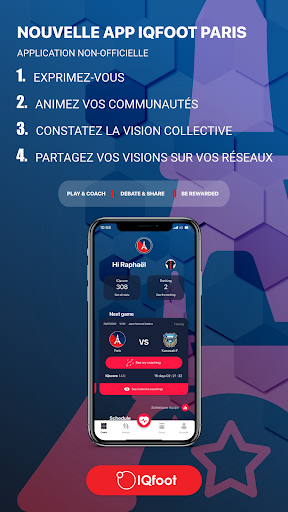 Android application IQfoot Paris screenshort