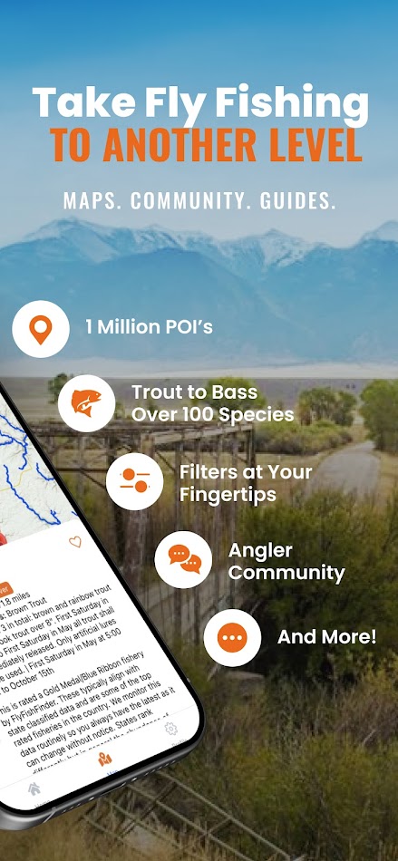 #2. FlyFishFinder (Android) Ved: FlyFishFinder