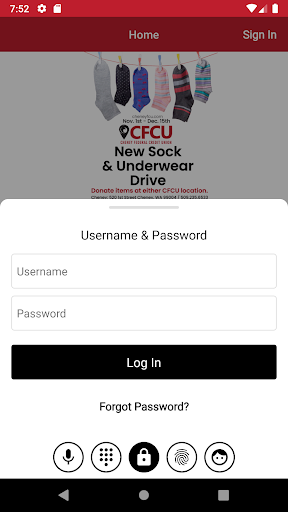 Cheney Federal Credit Union Screen 2