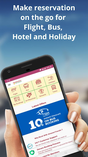 Amazon Travels Flight Bus Hote Screen 3
