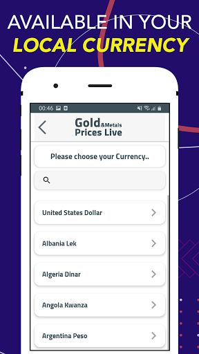 Gold Prices Live Screen 3