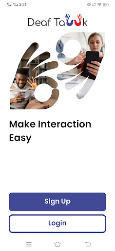 Android application Deaftawk Interpreter screenshort