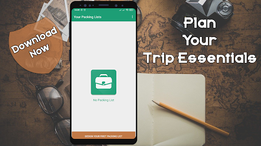 Simple Travel Packing List App Screen 2