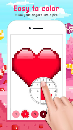 Screenshot of Cute Pixel Art Color by Number