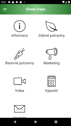 Android application Green Days screenshort
