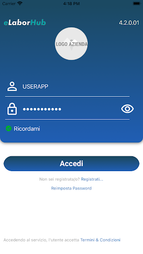 Android application eLaborHub screenshort