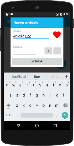 Bloc de notas - Listados Screen 3