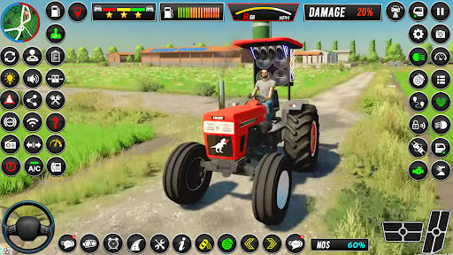 Android application Indian Tractor Driving Games screenshort