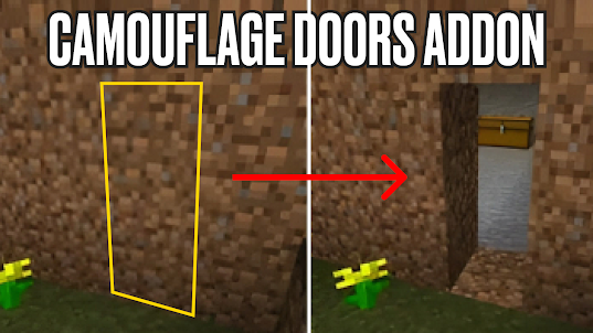 Camouflage Doors Addon in MCPE