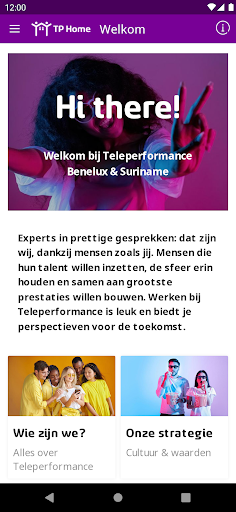 Android application TP Home screenshort