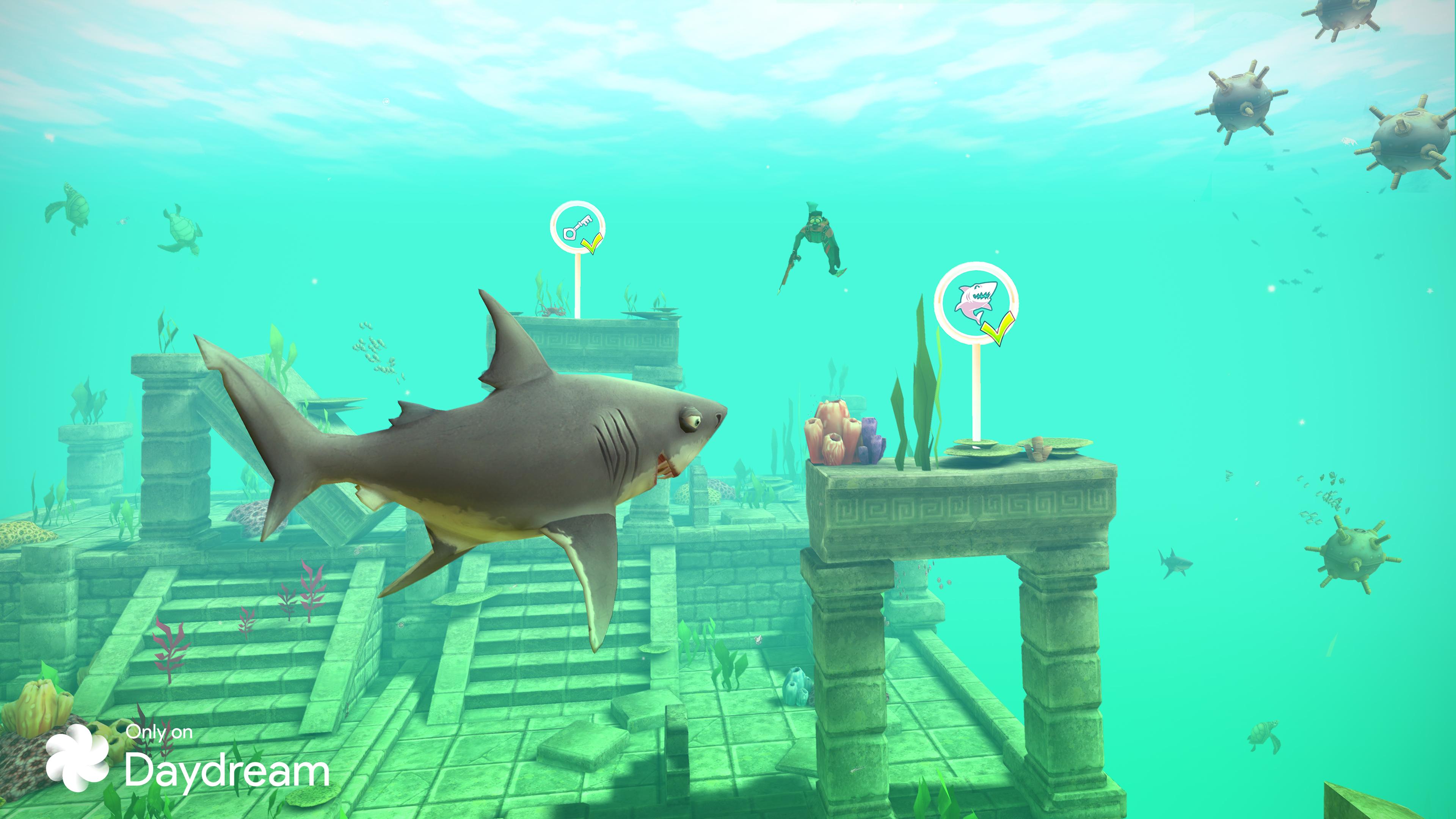 Android application Hungry Shark VR screenshort