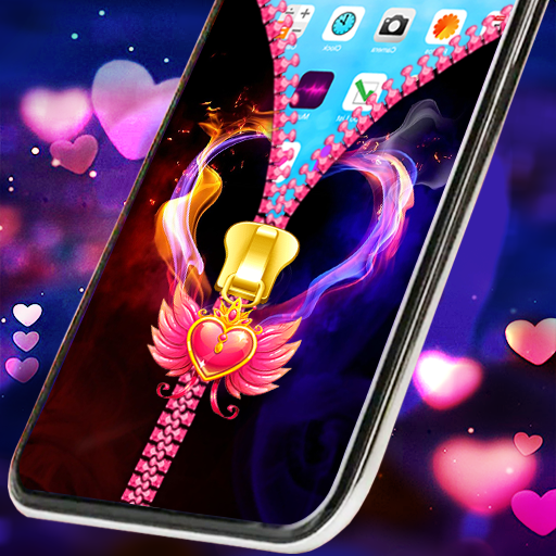 Heart zipper screen lock 1.2 Icon