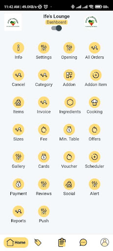 Android application Ife's Lounge Merchant App screenshort