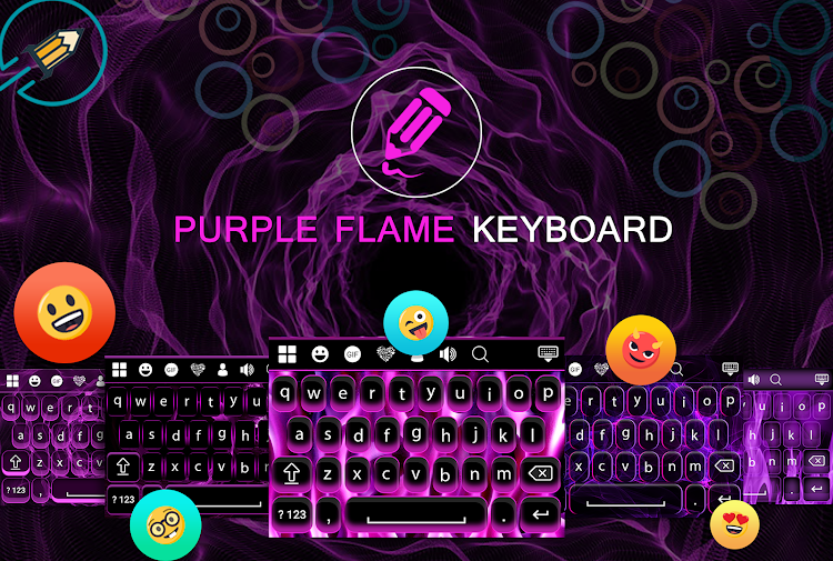 Purple Flame Keyboard - 1.7 - (Android)