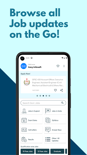 Jobs18 - Government Job Alerts Screen 2