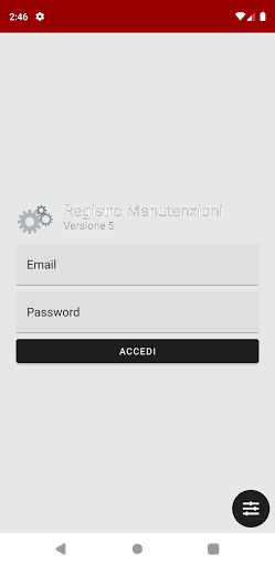 Android application Registro Manutenzioni screenshort