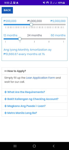 Lloyds Financing Screen 2