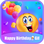 Cover Image of Скачать Happy Birthday GIFs & Love Roses Sticker 1.1.0 APK